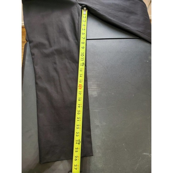 Time & Tru Womens Black Cotton Mid Rise Pull On Comfort Waist Dress Pant Size 16 - Picture 10 of 10